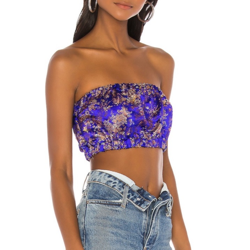 Blue Crop Top